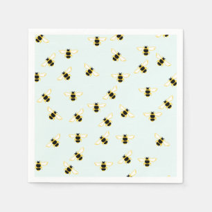 Serviette En Papier Cute Bees Papier serviettes