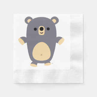 Serviette En Papier Cute Big Blue Cartoon Papier d'Ours Napkins
