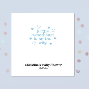 Serviette En Papier Cute Blue Boy Baby shower serviettes