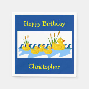 Serviette En Papier Cute Caoutchouc Canard Canard Animal Garçon Fille