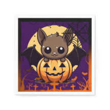 Cute chauve-souris Halloween Napkin