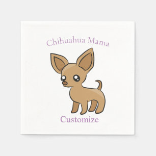 Serviette En Papier Cute Chihuahua Mama Art Thunder_Cove