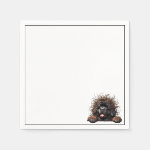 Serviette En Papier Cute chiot de Terre-Neuve