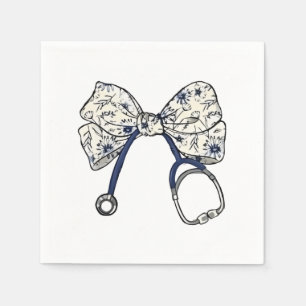 Serviette En Papier Cute Coquette Bow Coquette Bow Nurse Nurse
