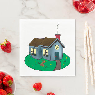 Serviette En Papier Cute Cottage Home