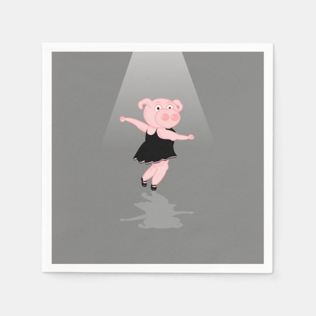 Serviette En Papier Cute Danse (Devant)