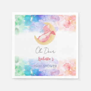 Serviette En Papier Cute dragon dinosaure arc-en-ciel baby shower de b