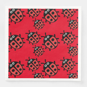 Serviette En Papier Cute Enfants ladybird Family Napkin