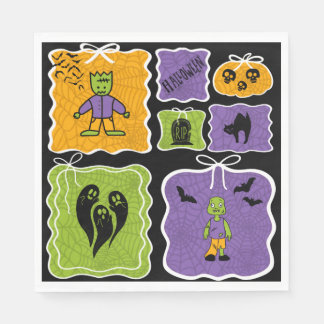 Serviette En Papier Cute Frankenstein Coquette Halloween
