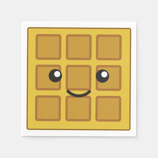 Serviette En Papier Cute gaufre (Devant)