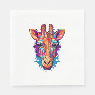 Serviette En Papier Cute Giraffe Hommes Femmes Enfants