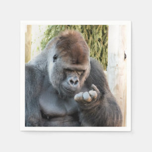 SERVIETTE EN PAPIER CUTE GORILLA