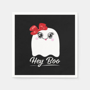 Serviette En Papier Cute Hey Boo Halloween