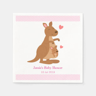 Serviette En Papier Cute Kangaroo Baby shower