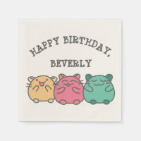 Cute Kawaii Style Hamsters de Dessin Personnalisé