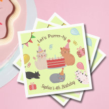 Cute Kitty Cats Fête d'anniversaire des enfants