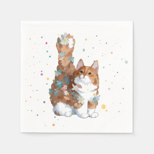 Serviette En Papier Cute Kitty chat animal animal animal animal animal