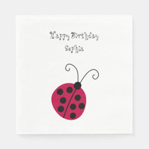 Serviette En Papier Cute Ladybug