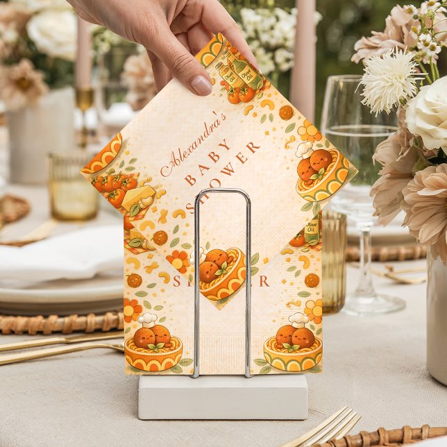 Serviette En Papier Cute Little Meatball Baby Shower (Créateur téléchargé)