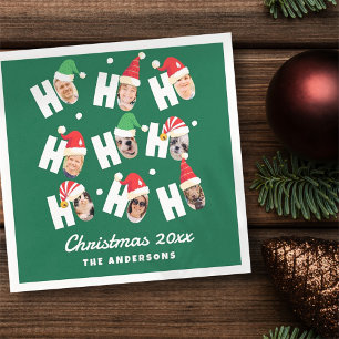 Serviette En Papier Cute moderne Santa Hats Neuf Photos de famille