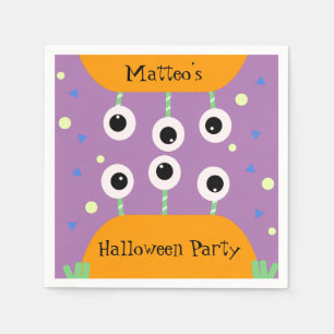 Serviette En Papier Cute Monster Halloween Party Confetti Anniversaire