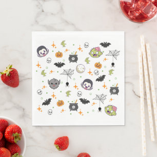 Serviette En Papier Cute Monster Thème Papier Napkins