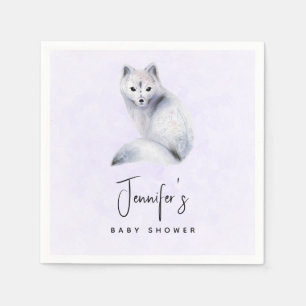 Serviette En Papier Cute Nordic Fox avec Floral Markings Event