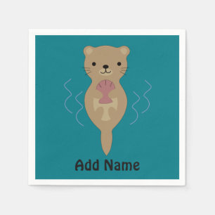 Serviette En Papier Cute Otter