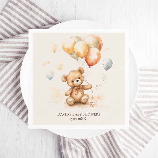 Serviette En Papier Cute ours neutre (Créateur téléchargé)