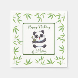 Serviette En Papier Cute Panda Kiddie Anniversaire Fournitures
