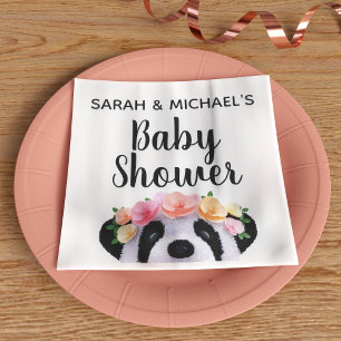 Serviette En Papier Cute Panda Porte fille Baby shower Papier