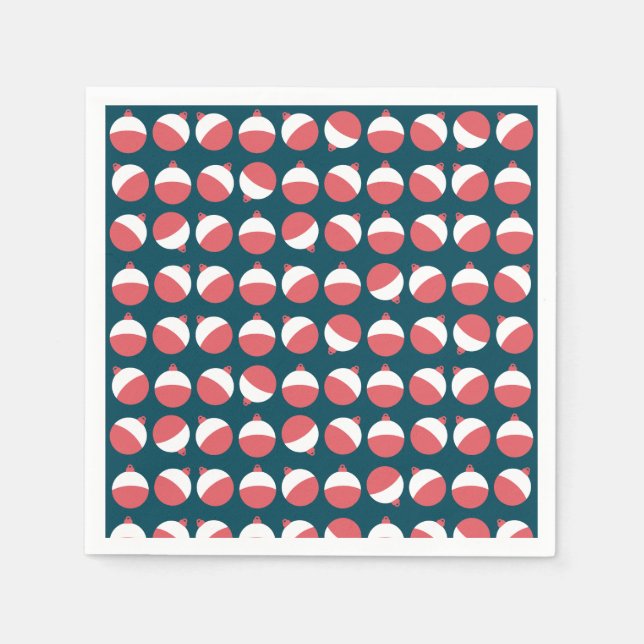 Serviette En Papier Cute pêche Bobber Papier Napkins (Devant)