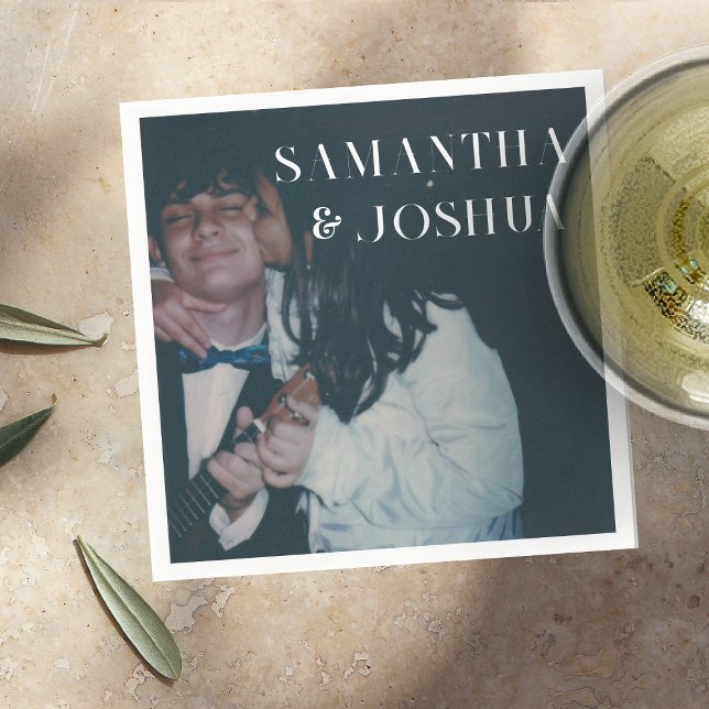 Serviette En Papier Cute photo et Mariage de monogramme serviettes (Créateur téléchargé)