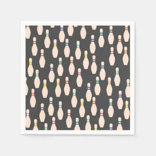 Serviette En Papier Cute Pins de Bowling Papier