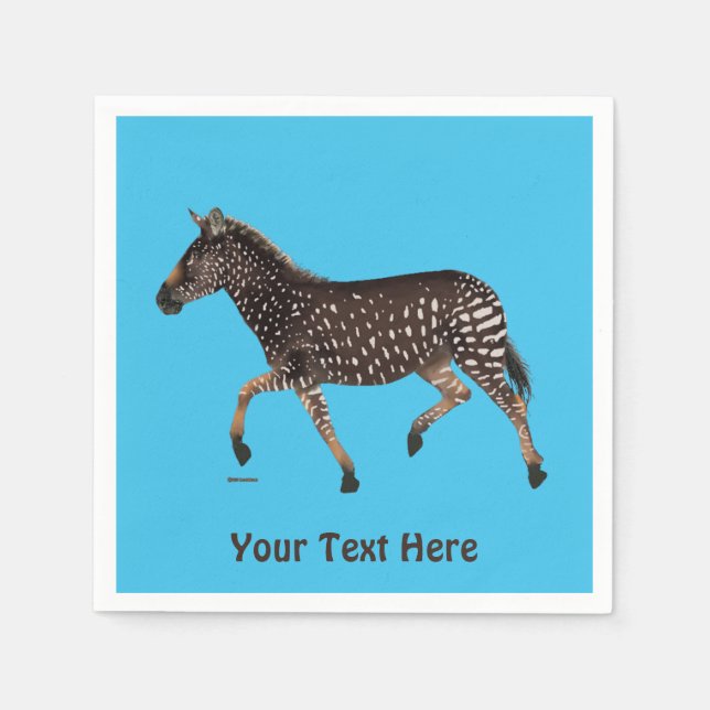 Serviette En Papier Cute Polka Dot Zebra (Devant)