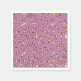 Serviette En Papier Cute Princess Castle Girl Birthday Party