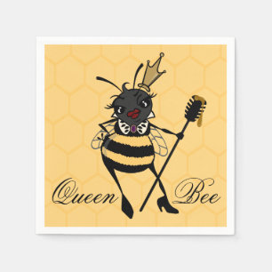SERVIETTE EN PAPIER CUTE QUEEN BEE AVEC HONEYCOMB PAPER NAPKINS