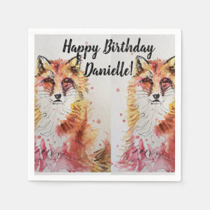 Serviette En Papier Cute Red Fox Anniversaire Serviette Décor Serviett