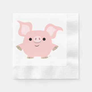Serviette En Papier Cute Shorty Cartoon Papier de porc serviettes