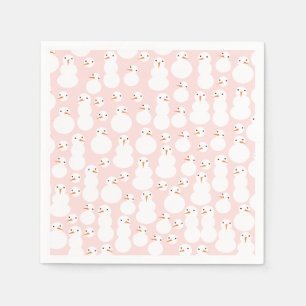 Serviette En Papier Cute Snowmen Paper Napkins