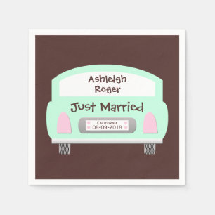 Serviette En Papier Cute voiture Mariage papier serviettes