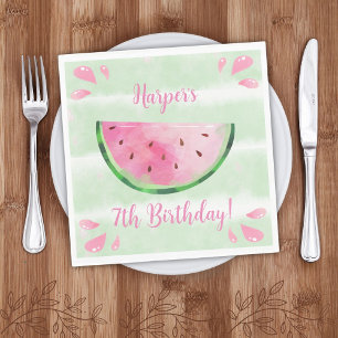Serviette En Papier Cute Watermelon fête d'anniversaire