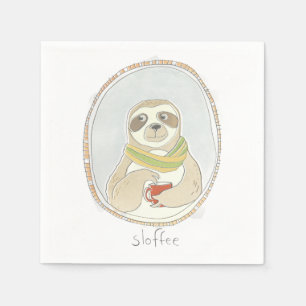 Serviette En Papier Cutie caféiné   Sloffee