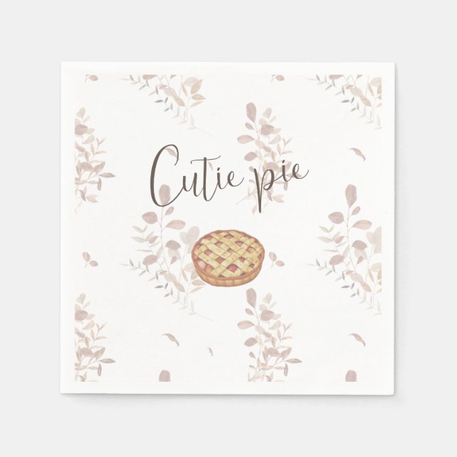 Serviette En Papier Cutie Pie Napkins (Devant)