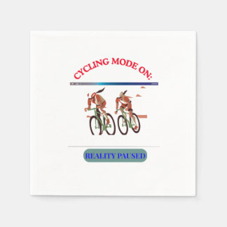 Serviette En Papier Cycling Mode ON: Reality Paused | Funny Cyclist Gr
