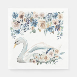 Serviette En Papier Cygne blanc