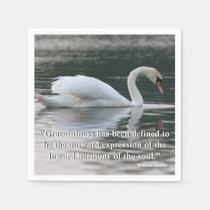 Serviette En Papier Cygne muet