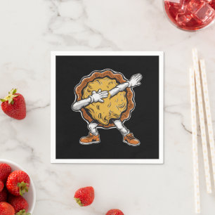 Serviette En Papier Dabbing tarte à la citrouille Jour de Thanksgiving