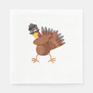 Serviette En Papier Dabbing Turquie Chemise Thanksgiving Boys Kids Men