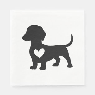 Serviette En Papier Dachshund     